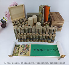 喀喇沁春画全集之金瓶梅绘画24手卷